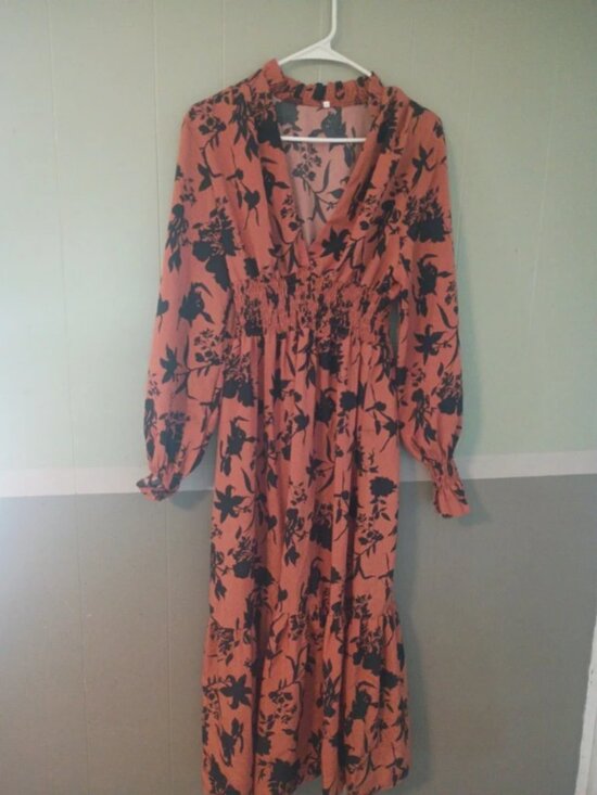 Zara Dresses & Skirts - Burnt orange dress size L